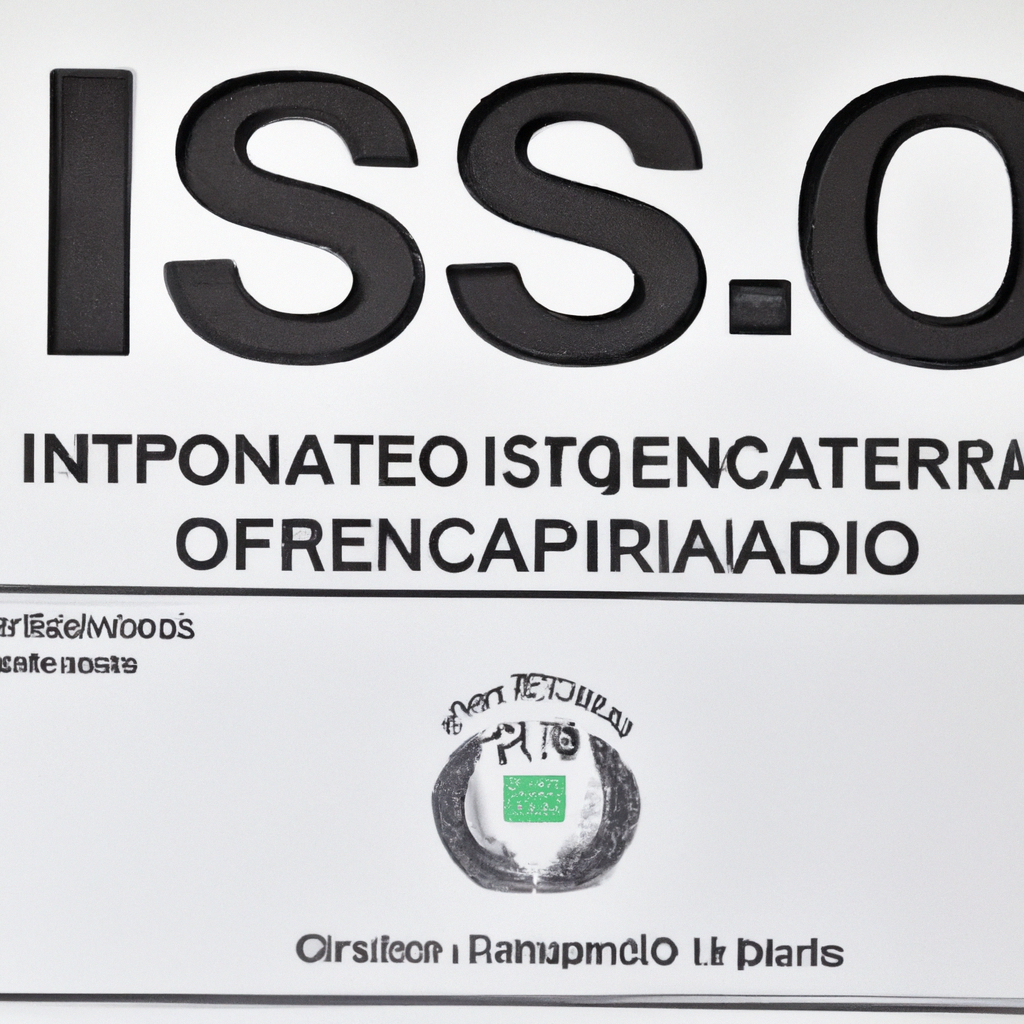 Certificado Qualidade ISO 9001